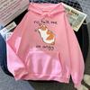 No Talk Me Cute Angry Cat Print Women Hoody Hip Hop Soft Hoodies Casual Fleece Pullovers Oversize Fleece Woman Streetwear