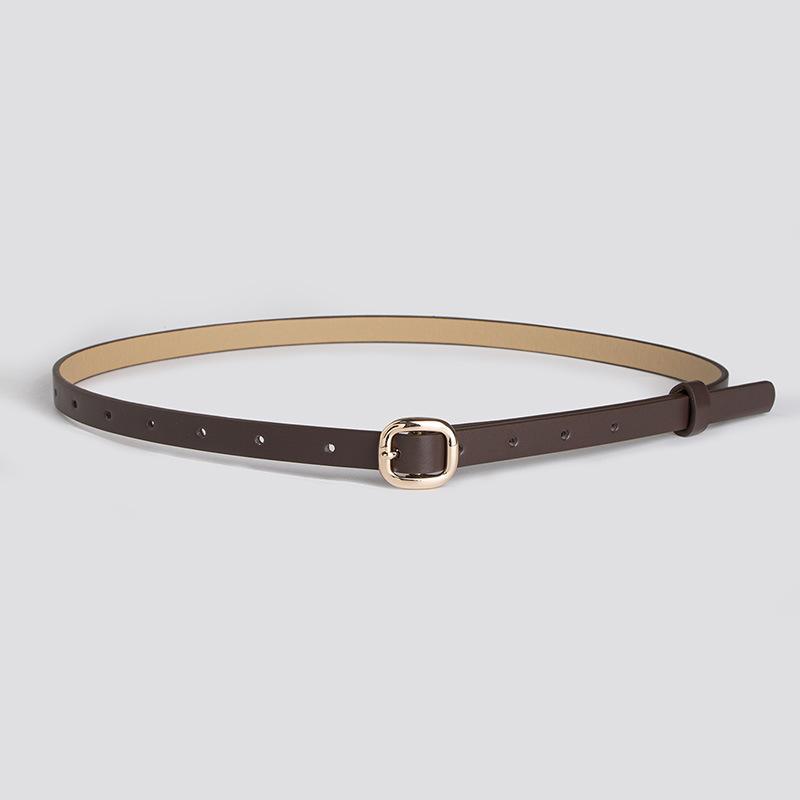 New Women's Japanese Buckle Skirt with Clothing Belt Exquisite Commuter Women's Thin Belt Sweet