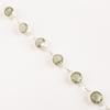 Green Amethyst Gemstone 925 Stamped Silver Handmade Bracelet Fashionable Jewelry RB-14-12