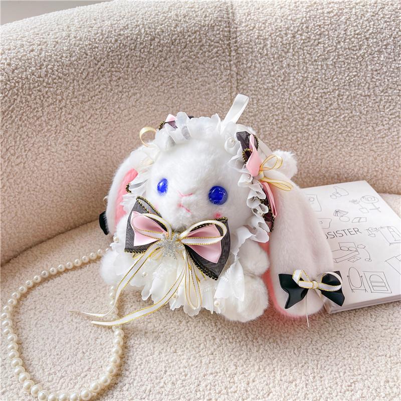 Japanese Cartoon Rabbit Bag Plush Bag Pendant Doll Girl Toy Messenger Bag Handbag Rabbit Doll