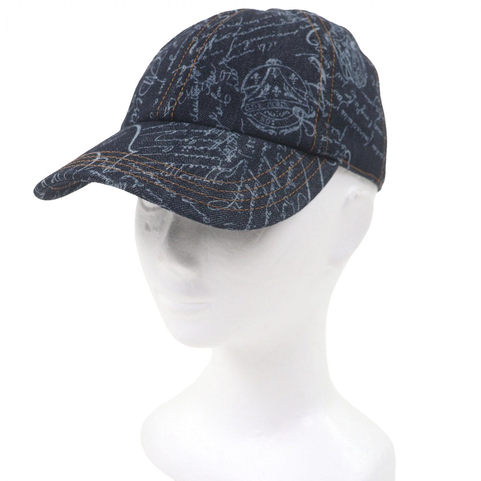 

Great BERLUTI cap Calligraphy Scritto Denim Baseball Indigo blue cotton Used