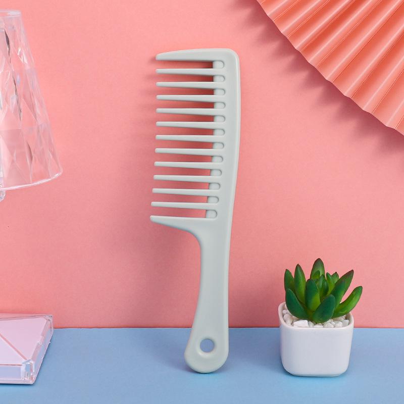Wide Tooth Plastic Hair Comb - No Tangles, Easy to Use for Long Hair