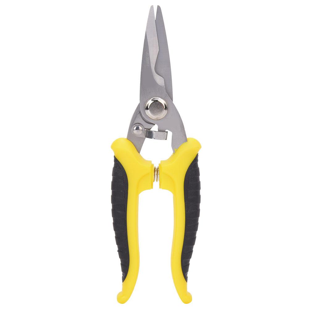 Nůžky Multifunkční Průmyslové Nerezová Ocel Žlutá Černá Rukojeť Elektrikářské Ruční Nářadí