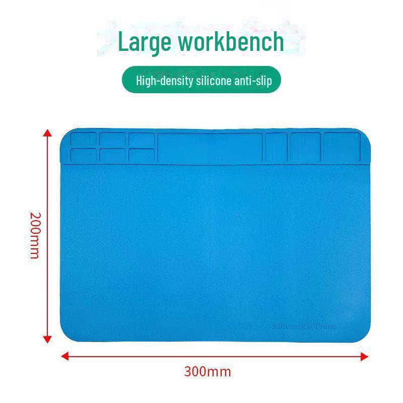 

Антистатический силиконовый коврик для ремонтного верстака — термостойкий и изолированный для ремонта мобильных телефонов и компьютеров 300*200mm