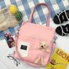 Damenhandtasche Cartoon Niedlich Einzelne Schulter Umhängetasche Große Kapazität Handtasche Bärenmodelle Canvas-Tasche
