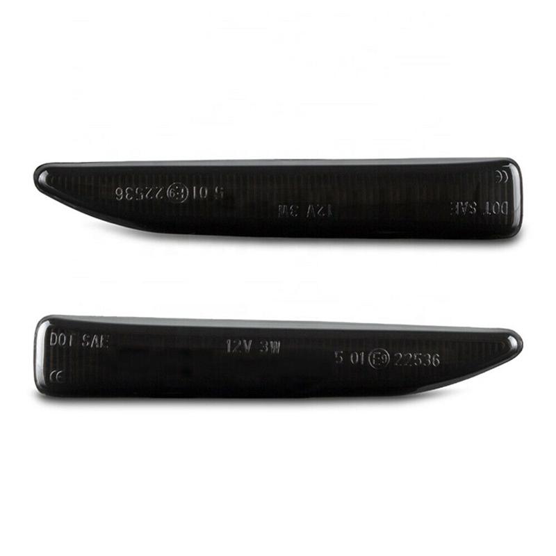 Dynamic LED Side Marker Lights Turn Signal Lamp Sequential Blinker 12V Amber For 2002-2008 BMW E65 E66 E67 745i 750i 760i