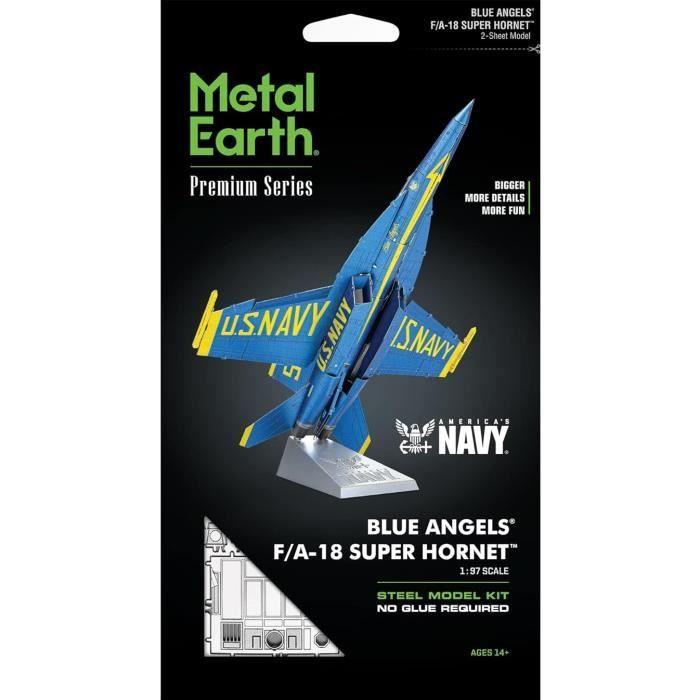 Puzzle 3D en métal - Fascinations - Blue Angels® F/A-18 Super Hornet™ - 2 feuilles - Difficile - Mixte