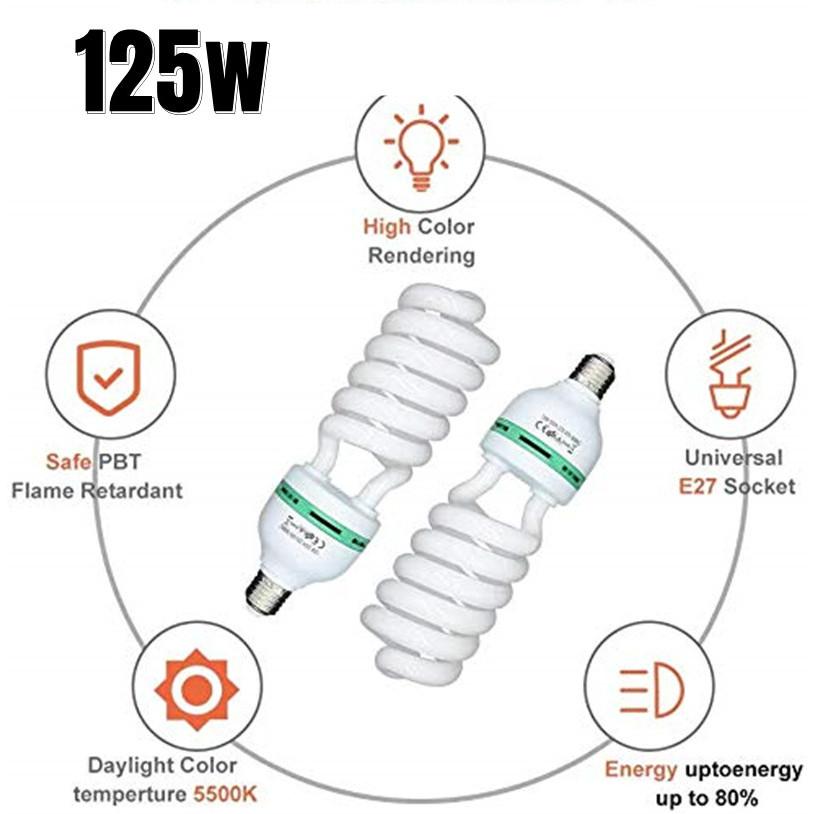 2PCS 50x70CM Softbox Lighting Kits With E27 Photographic Bulbs Studio Professional Photography Set