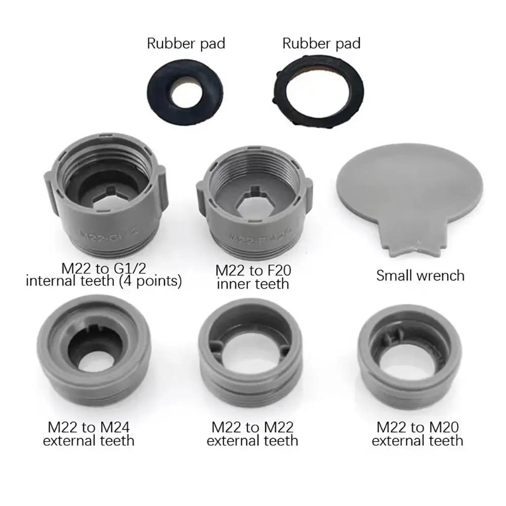 1 Set Convertitore Rubinetto di Riparazione Set Adattatori Rubinetto Accessori Depuratore d'Acqua Connettore Rubinetto Aeratore Universale Bagno Cucina