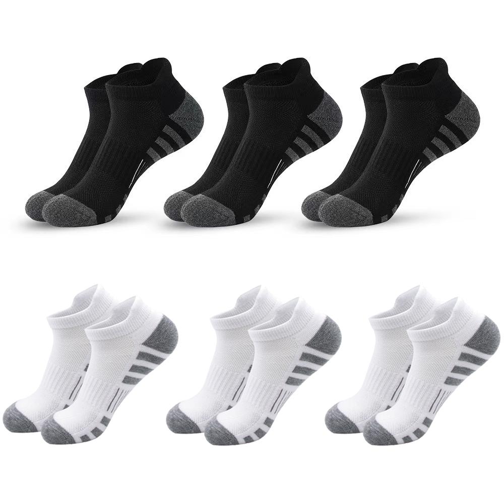 6 Pairs Ankle Athletic Running Socks Cushioned Breathable Low Cut Sports Tab Socks For Men And Women