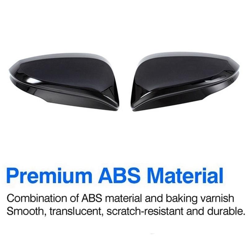 Car Side Rearview Mirror Cover Caps Trim For Toyota Harrier Venza XU80 - Wing Door Side Mirror Shell Decoration
