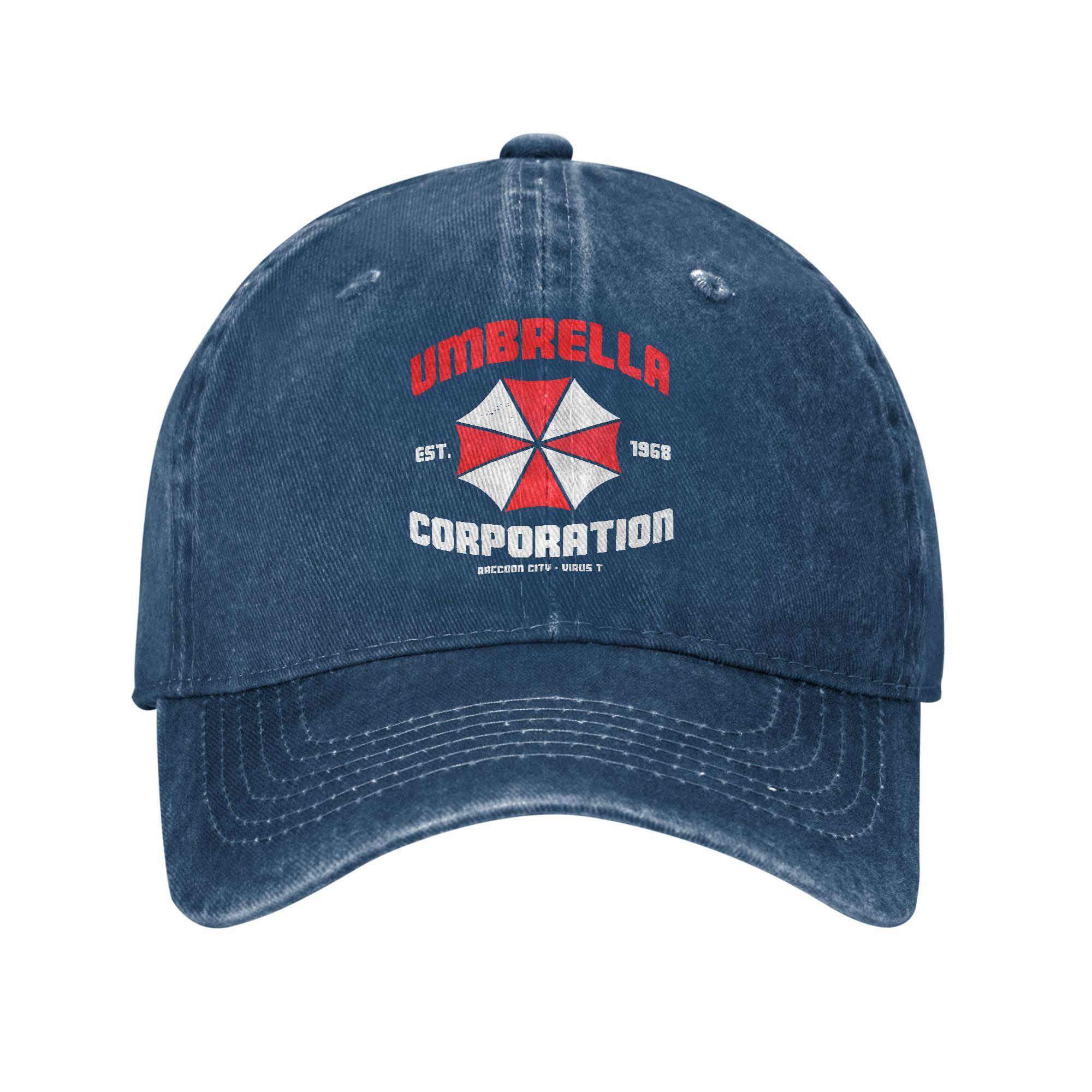 

Umbrella Corp Мешканці Зло Чоловіки Жінки Бейсболка Джинсові Кепки Капелюх Повсякденний Для вулиці Всі Сезони Подорожі М яка Кепка Snapback One Size