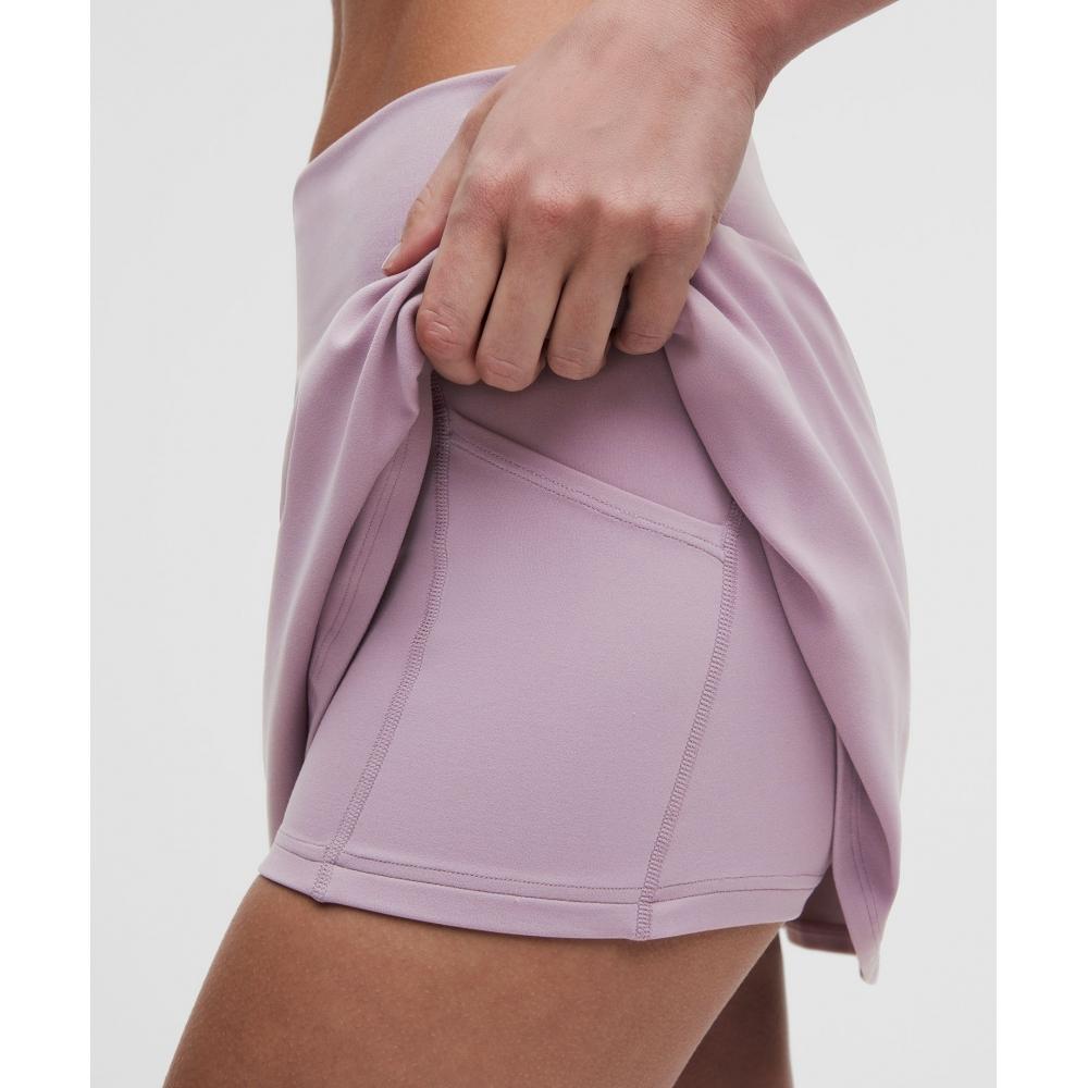 Lullulemon Groove Foldover Mid-Rise Mini Skirt Lotu