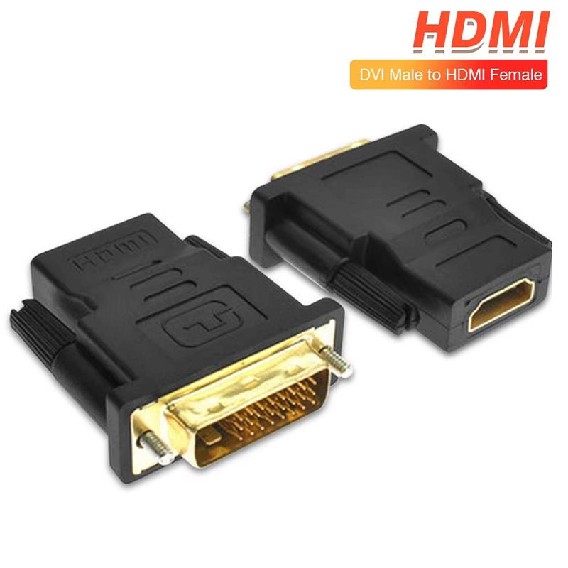 1080P DVI To HDMI-Compatible Cable Adapter DVI 24+1 Male To Female Bi-directional Connector Converter for HDTV Box PS3 Projector