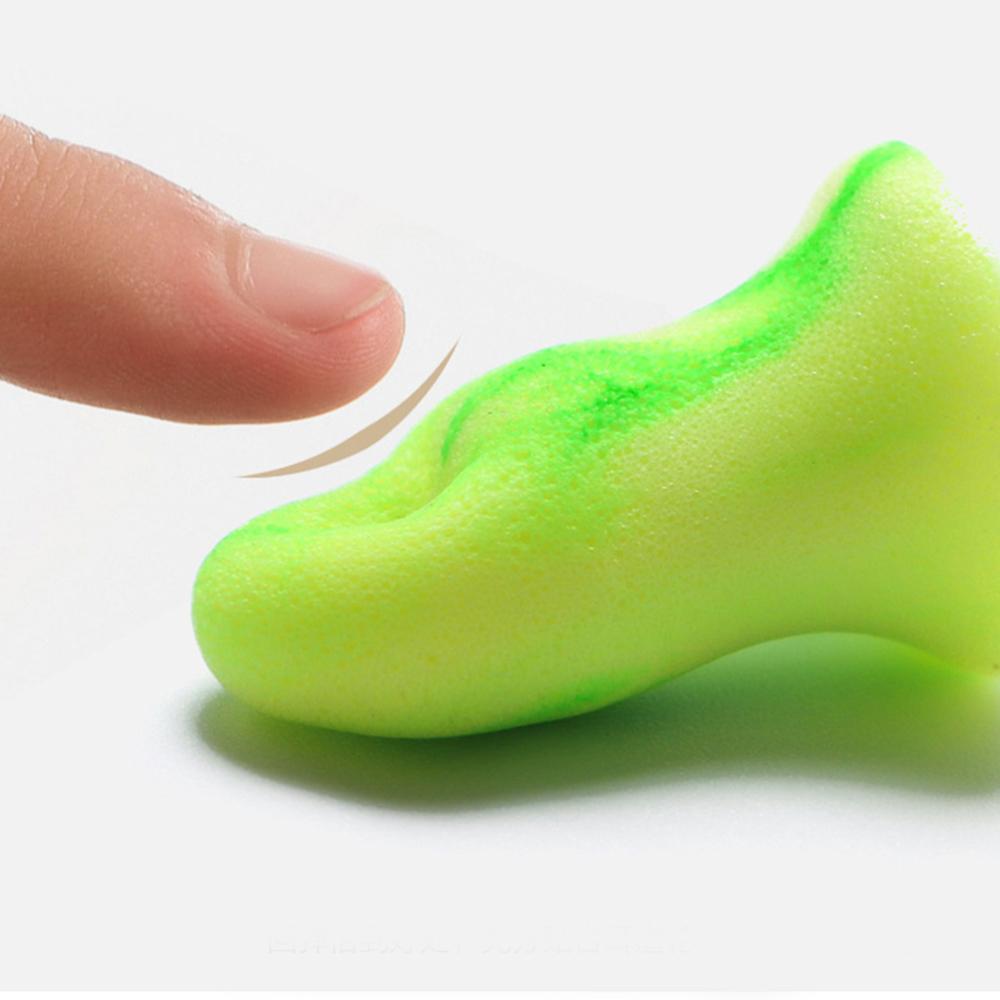 10Pcs Soft Sleep Ear Plugs Noise Reduction Sound Insulation Slow Rebound Earplugs Soundproof Anti-Noise Sleeping Aid Ear Care