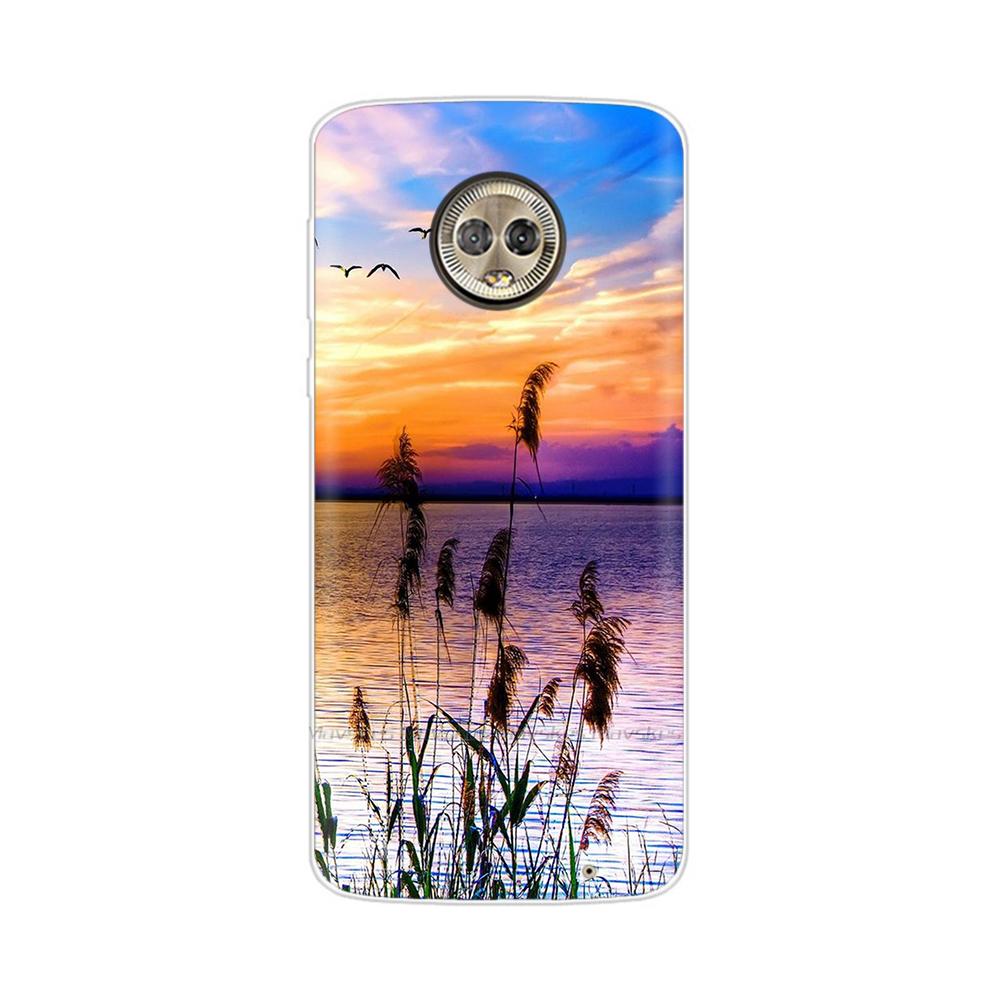 For Moto G6 Play Case TPU Soft Paint Animal Silicone Clear Cover for Motorola Moto G6 Play Plus G6Play Cases Protective Shell