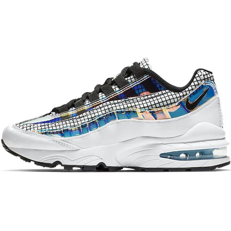 Nike Air Max 95 LV8 White Blue Glaze Black GS BQ7218-100