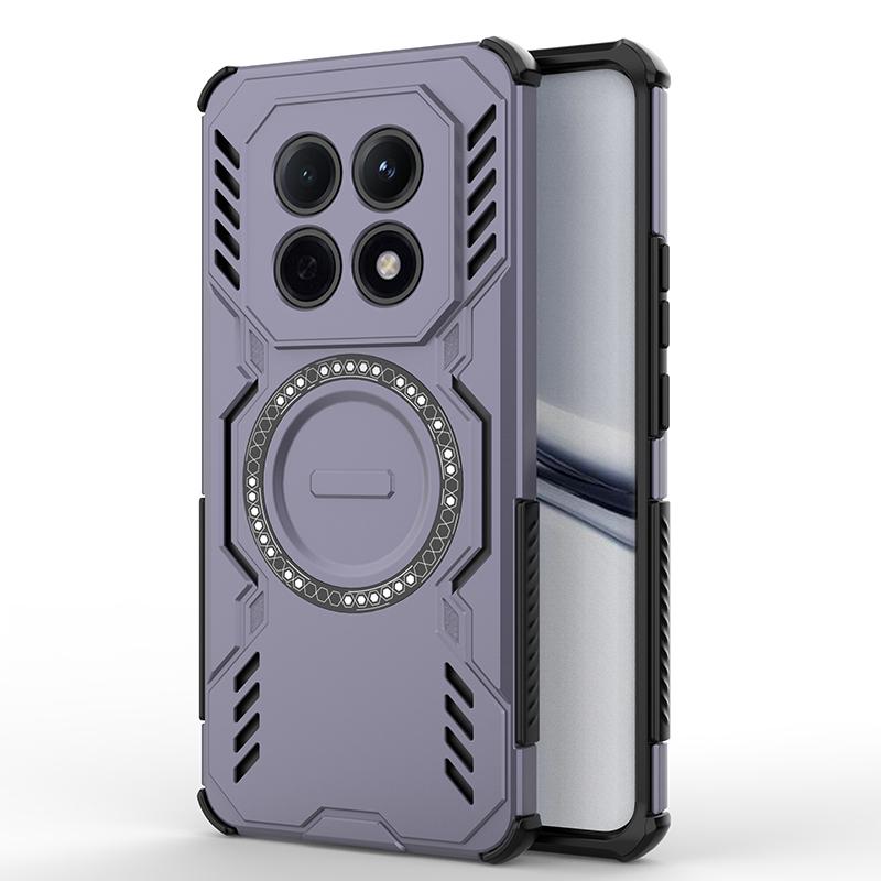 Heat Dissipation Case For Xiaomi Redmi Note 15 Pro 5G Pro+ 4G Cover Lens Protection Magnetic Wireless Charging Back Shell Fundas Redmi note 15 pro+ 5g фиолетовый