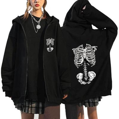 Women Hooded Sweater Art Letter Printing Zipper Hoodies Woman Y2K Hoodie Casual Soft Hoody Fleece Comfortable Streetwear