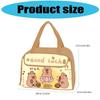 Insulated Capybara Print Lunch Bag For Students Waterproof Lightweight Lunch Bag With Zipper And Easy To Clean Surfaces