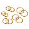 Vnox Simple Thin Stainless Steel Earrings For Women Girls, 13-23mm 18K Gold Plated Huggies, Non-allergic Jewelry 1.6mm Wire