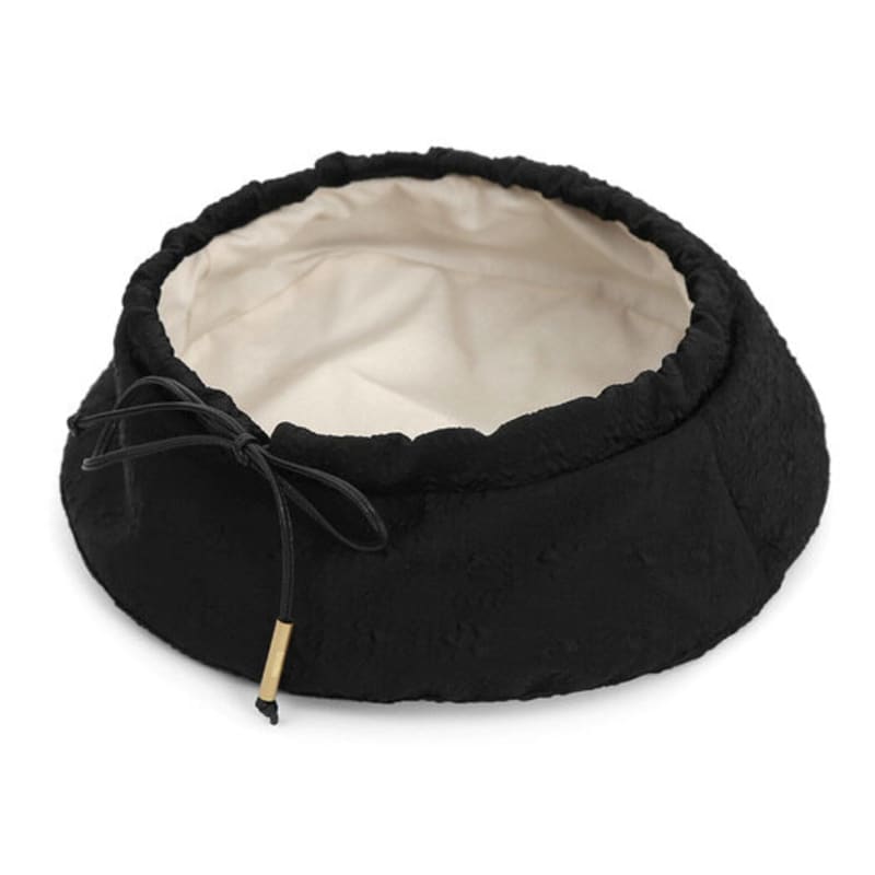 UNDERCONTROL STUDIO PLATE BERET / STRAP / FLOWER BUBBLE / Black