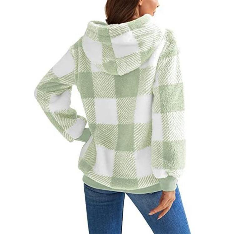 Fashion Women Loose Casual Thin Zipper Hooded Sweatshirt Long Sleeve Top Large Size Jacket