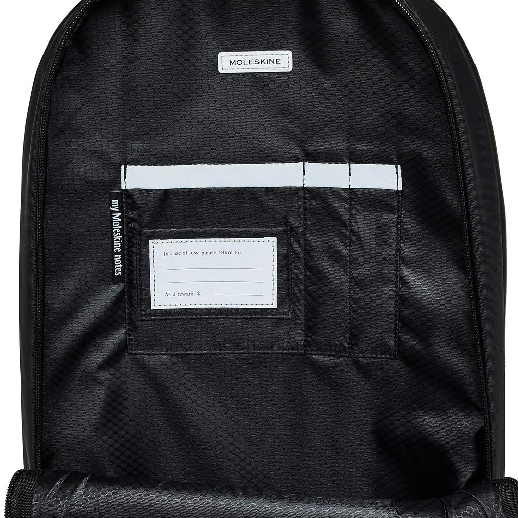 Moleskine Metro Backpack 15-inch Laptop Business Backpack for Men and Women, Black X Sapphire Blue