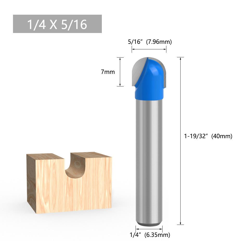 Professional Grade Round Bottom Router Bit for Softwood Projects