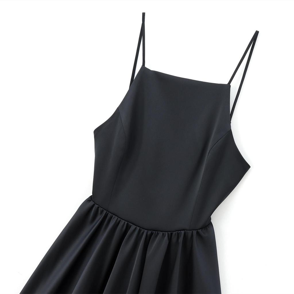 2025 Spring Women's Slim Sexy Backless Suspender Dress