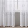 Semplice tenda per finestra in pizzo con fiori di rame, leggera e di lusso, in fibra di poliestere, adatta per soggiorno, camera da letto, sala da pranzo, cucina