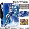 Hatsune Miku 400pcs/900pcs Card Album Book Folder 4/9 Card Slots Collections Zipper Double Pocket Zipper Card Binder Holder