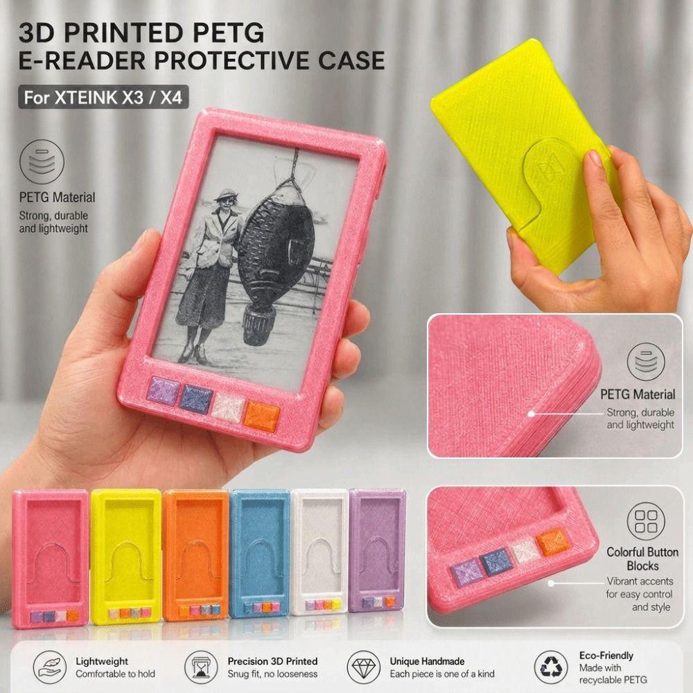 Anti-Scratch Protective Cover Glitter Portable Cover for XTEINK X3 X4 E-Reader Protection