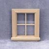 Premium Wooden Dollhouses Window Frame Wood Finish For Child Safe Creative Activities
