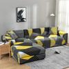 Geometric Printed Couch Cover Sofa Cover Elastic Slipcovers for Pets Chaselong Protector L Shape Anti-dust Machine Washable 1PC