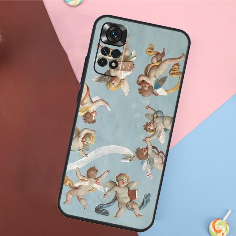 Renaissance Angels In Sky Cover For Xiaomi Redmi Note 14 13 Pro 12 11 9 10 9S 10S 11S 12S Redmi 14C 10C 12C 13C Case