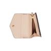 Gucci Distressed Double G logo snap closure Leather Wallet Medium Women's Light Beige