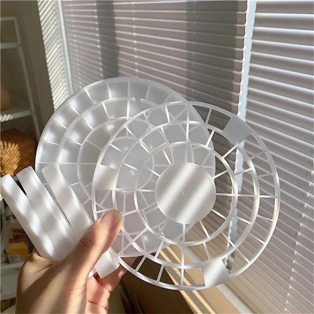 White Splicing Multiple Lattices Desk Pen Holder Pencil Storage Box School Office Stationery Pen Storage Brush Stand Storage Box