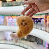 Adorable Hamburger Plush Pendant Doll Keychain with Chicken Leg Decoration