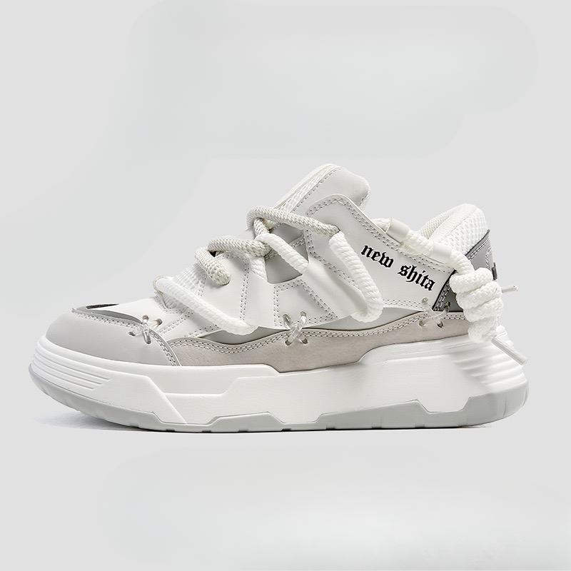 New Design Women Men Bread Shoes Wide Sole Couples Unisex Chunky Sneakers Hip Hop Sports Shoes Preppy Style Fashion Shoes