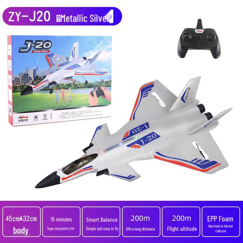 

J-20 Children s Remote Control Fighter Jet Model - Durable Foam Glider Toy