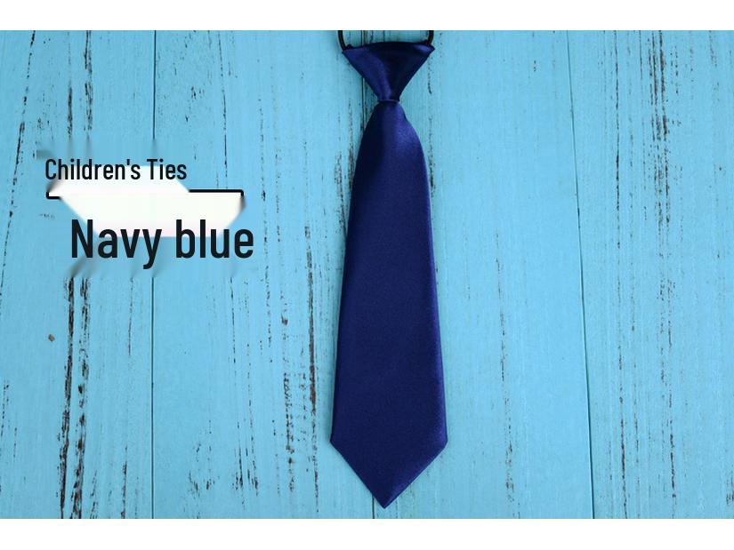Barne slips uten stryk i svart for gutter og jenter - Skoleuniform og sceneklær