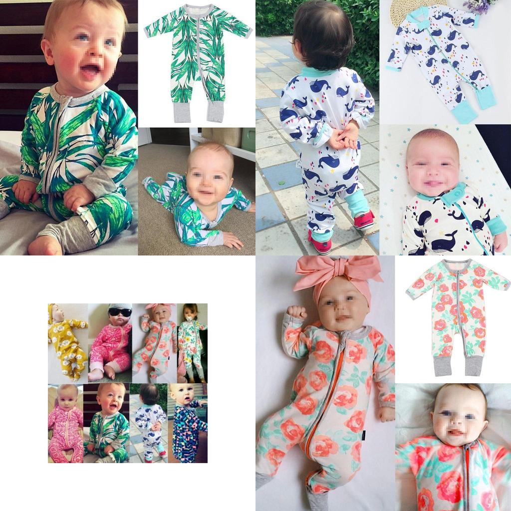 Premium Quality Newborn Baby Boy Girl Long Sleeve Cotton Romper Jumpsuit Outfit For All Seasons