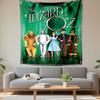The Wizard of Oz Movie Poster Tapestry Wall Hanging, Dorothy Emerald City Film Art, Retro Wall Decor for Bedroom Living Room Dorm