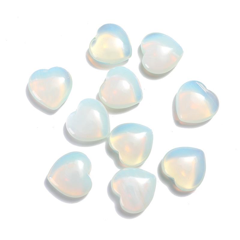 2cm Natural Rose Quartz Heart Crystal Gemstone