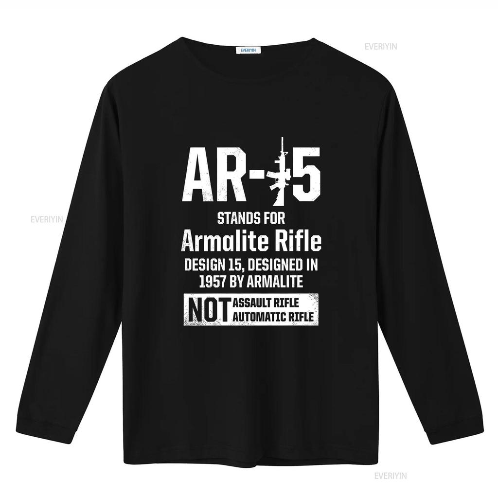 New AR15 T Shirt Patriotic Design Birthday for Men S 5XL vintage Washed Slightly Breathable fashion Versatile Soft Unisex