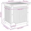 Garden Storage Box with Wheels 60 X 50 X 58 Cm Solid Acacia Wood
