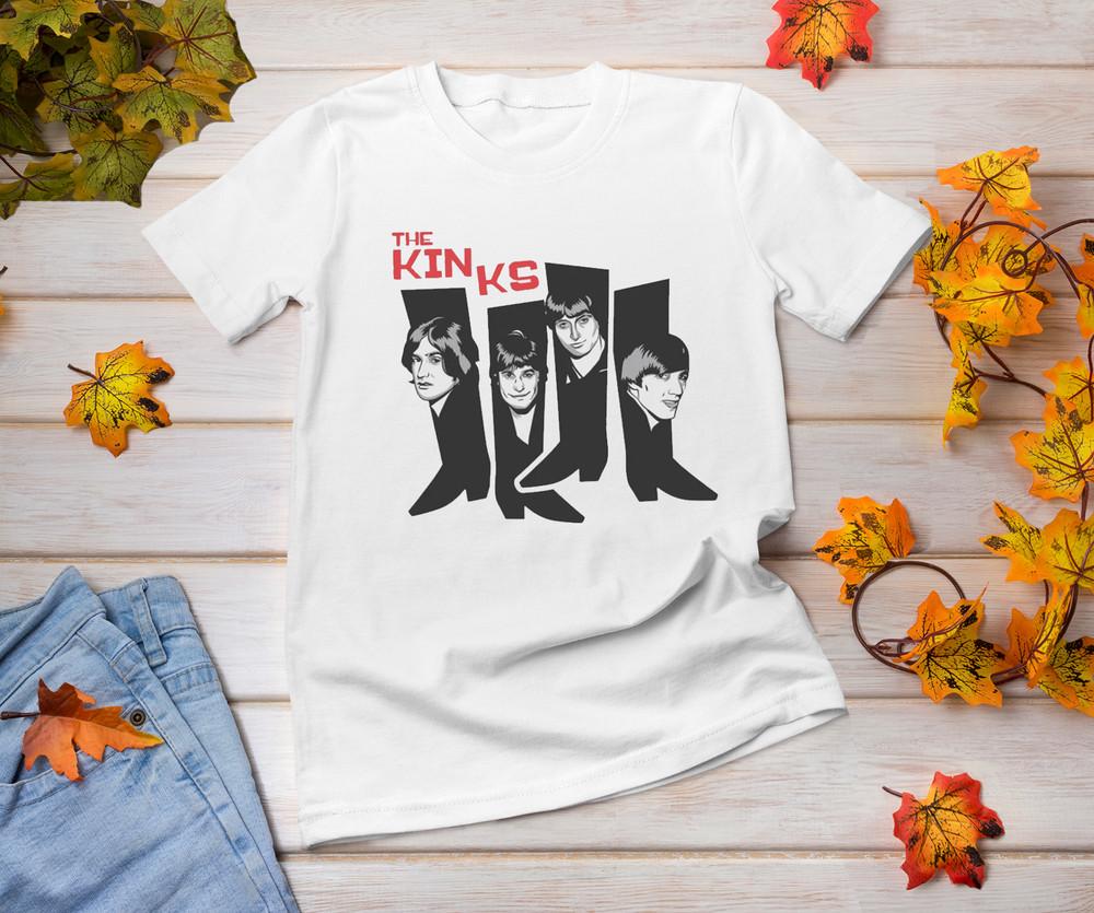 The Kinks Band Member Gift Men Women Shirt All size White T-Shirt ND088 Unisex T-Shirt XL