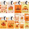 24 Pcs Friendsgiving Decorations Cutlery Holder Set, Thanksgiving Utensil Holder Pockets Table Decor for Friendsgiving Fall Autumn Harvest Party