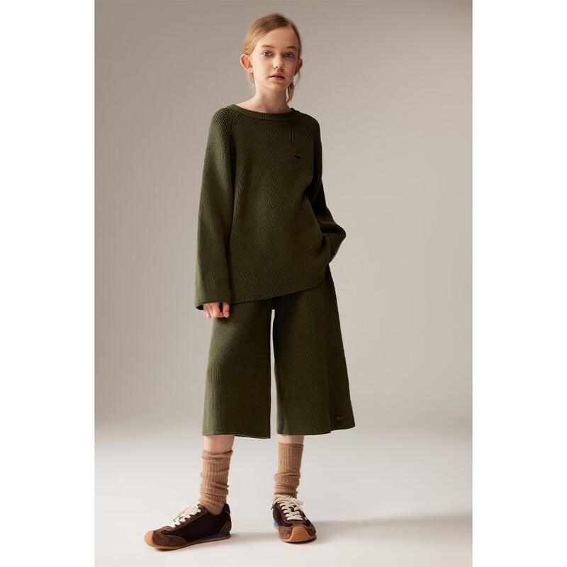 ELLE KIDS Girls Modal Cotton Blend Casual 7/8 Knit Pants 165 (M)